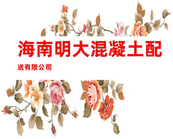 海南明大混凝土配送有限公司